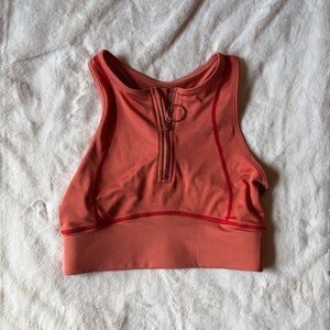 South Beach Coral Sports styled Crop